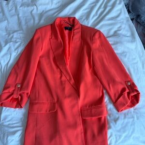 Orange blazer